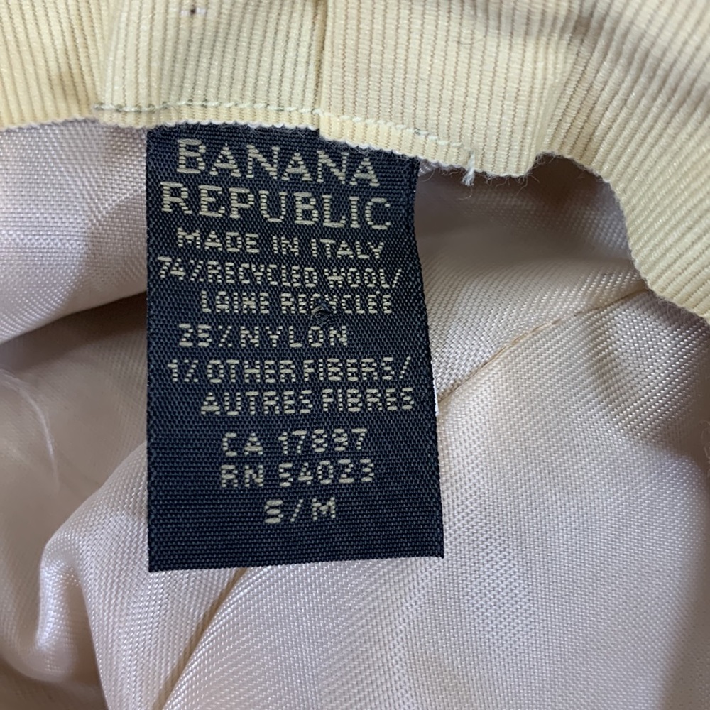 Banana Republic Wool Laine Bucket Hat Brown& tan Made in Italy Lined - Picture 7 of 11